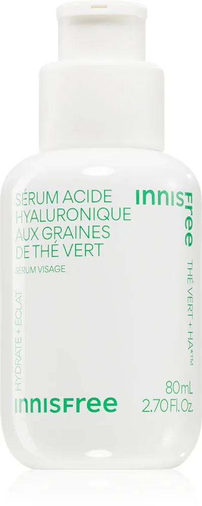 Сыворотка для лица innisfree Green Tea Seed Hyaluronic Serum увлажняющая, с зелёным чаем, 80 мл