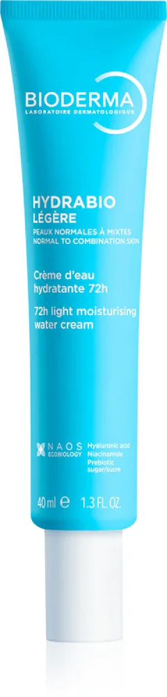 Крем для лица Bioderma Hydrabio Light лёгкий увлажняющий, для нормальной и комбинированной кожи, 40 мл