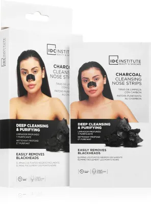 Маска для лица IDC Institute Charcoal с углём, очищающая, 5 шт