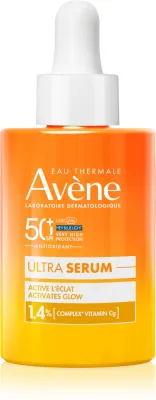 Avène Sun Ultra Serum Activates Glow - Сыворотка для лица Avene Sun Ultra Serum Activates Glow солнцезащитная SPF 50+, придаёт сияние, 30 мл SPF 50+, 30 мл