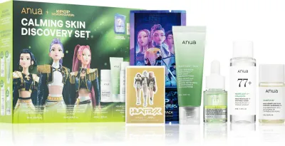 Набор для лица Anua K-Pop Demon Hunters Calming Skin Discovery Set сыворотка, тоник, масло и пенка для очищения