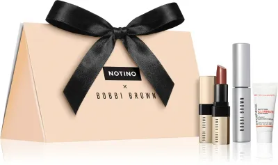 Beauty Discovery Bag Exclusive Notino Mini Makeup Routine (Bobbi Brown & Smashbox) - Набор косметики Discovery Bag Exclusive Notino Mini Makeup Routine, тушь, помада и база, подарочный