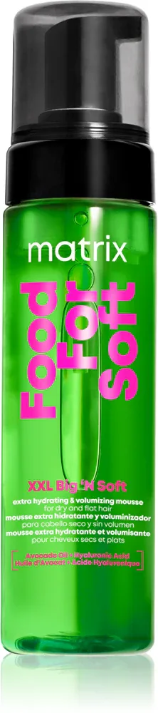 Мусс для волос Matrix Food For Soft XXL Big 'N Soft Extra Volumizing Hydrating Mousse, увлажняющий, 200 мл