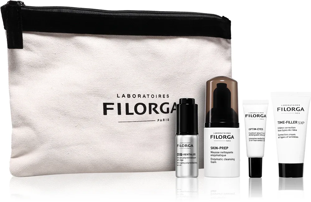 Набор для ухода за лицом FILORGA DISCOVERY KIT THE ICONICS EXPERT PROTOCOL подарочный, с мини-версиями средств, 1 шт
