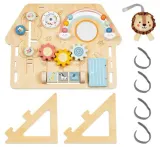 Доска развивающая 2Kids Toys Activity Board Lion´s House деревянная, для моторики, 1 шт 12m+ — фото 2