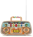 Доска развивающая 2Kids Toys Activity Board Wooden FM Radio деревянная, со звуками, 1 шт 12m+ — фото 3