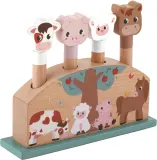 Игрушка деревянная 2Kids Toys Pop-up Toy Farm развивающая, с мотивом фермы, 1 шт 12m+ — фото 1
