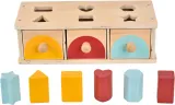 Сортер деревянный 2Kids Toys Shape Sorting Box развивающий, 10 шт 12m+ — фото 2