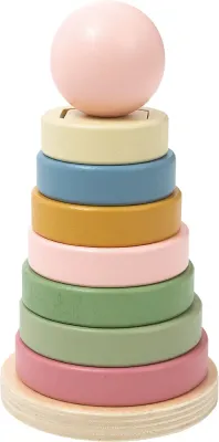 Пирамидка деревянная 2Kids Toys Stacking Tower Toy развивающая, 1 шт 12m+