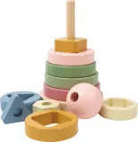 Пирамидка деревянная 2Kids Toys Stacking Tower Toy развивающая, 1 шт 12m+ — фото 2