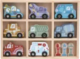 Набор машинок 2Kids Toys Wooden Car Set деревянных, подарочный, 12 шт 2y+ — фото 2