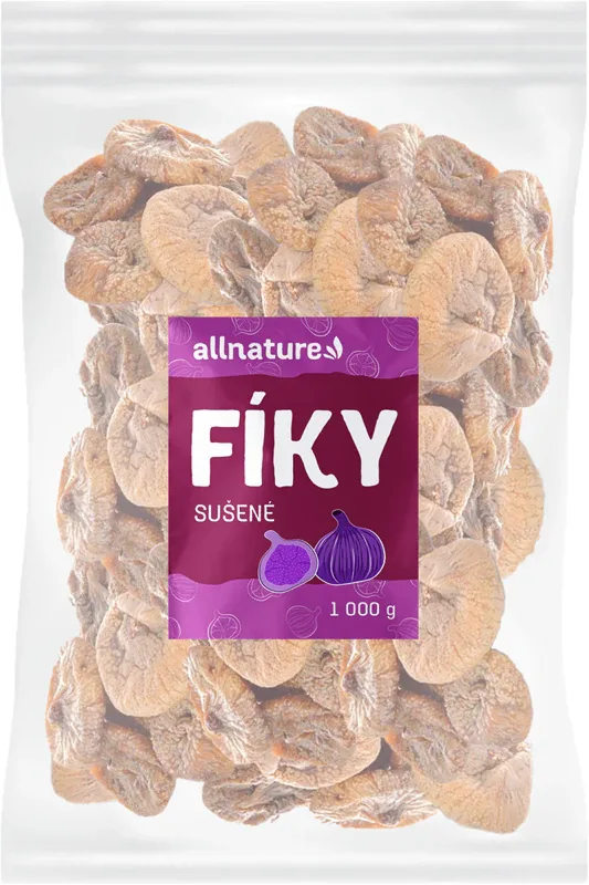 Инжир сушёный Allnature Figi suszone, со сладким медовым вкусом, 1000 г