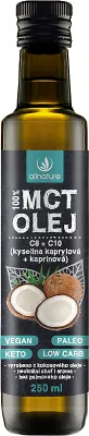 Масло Allnature Olej MCT из мякоти кокосового ореха, с нейтральным вкусом, 250 мл