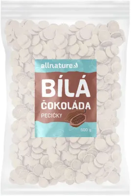 Шоколад белый в гранулах Allnature, для выпечки, 500 г