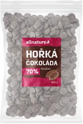 Шоколад тёмный в каплях Allnature, 70% какао, для выпечки, 500 г
