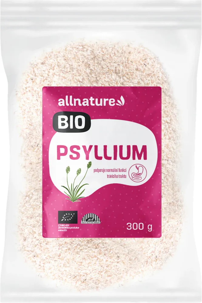 Клетчатка Allnature Psyllium BIO псиллиум, из семян подорожника блошного
