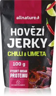 Говядина сушёная Allnature Chilli Lime, снек для перекуса, 100 г