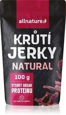 Индейка сушёная Allnature Suszony indyk Natural, слегка копчёная и подсоленная, 100 г