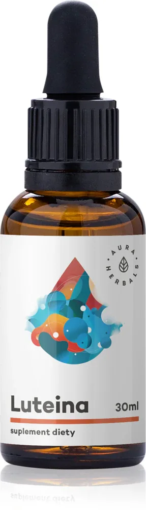 Добавка к пище Aura Herbals Luteina + Witamina A + DHA + Zeaksantyna в каплях, для зрения, 30 мл