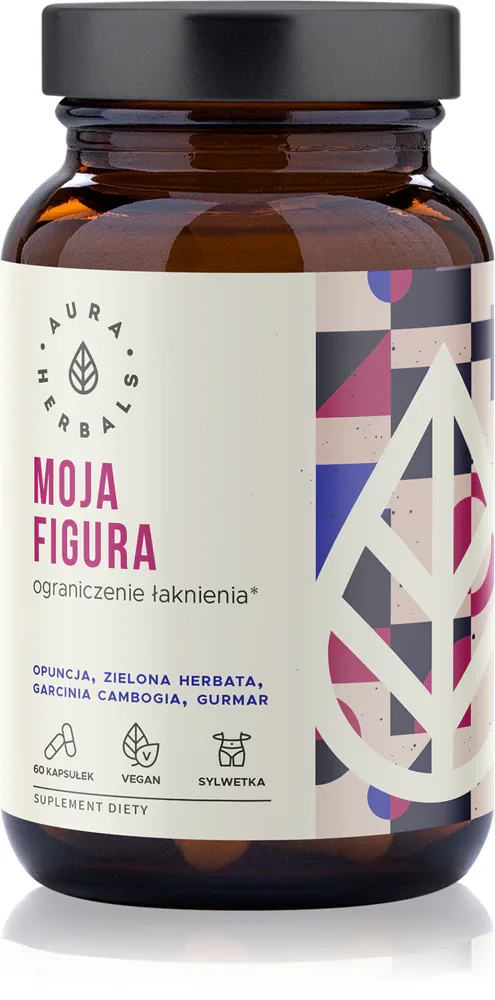 Добавка к пище Aura Herbals Moja Figura травяные капсулы для обмена веществ, 60 капсул