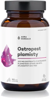 Добавка к пище Aura Herbals Ostropest plamisty с расторопшей, 90 капсул