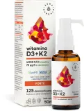 Добавка к пище Aura Herbals Witamina D3 4 000 IU + K2, MCT капли на кокосовом масле, 50 мл — фото 1