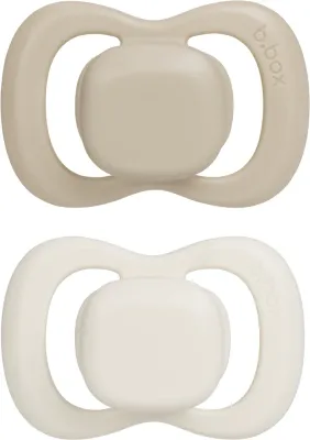 Пустышка b.box Natural Rubber 6m+ каучуковая, симметричной формы, 2 шт