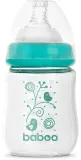 Бутылочка для кормления Baboo Anti-colic Glass Feeding Bottle Wide Neck стеклянная, с широким горлышком, 150 мл 0m+ — фото 1