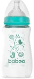 Бутылочка для кормления Baboo Anti-colic Glass Feeding Bottle Wide Neck стеклянная, с широким горлышком, 250 мл 3m+ — фото 1