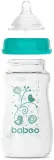Бутылочка для кормления Baboo Anti-colic Glass Feeding Bottle Wide Neck стеклянная, с широким горлышком, 250 мл 3m+ — фото 2