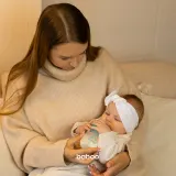 Бутылочка для кормления Baboo Anti-colic Glass Feeding Bottle Wide Neck стеклянная, с широким горлышком, 250 мл 3m+ — фото 4