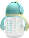 Кружка детская Baboo Cup with Silicone Straw с силиконовой трубочкой, с мягким носиком, 260 мл Lagoon Fiesta 9m+ — фото 2