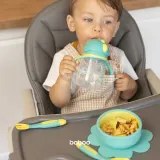 Кружка детская Baboo Cup with Silicone Straw с силиконовой трубочкой, с мягким носиком, 260 мл Lagoon Fiesta 9m+ — фото 5