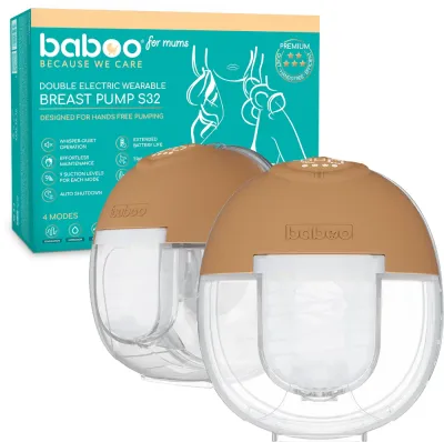 Молокоотсос электрический Baboo Electric Wearable Hands-free Breast Pump носимый, двойной, 1 шт