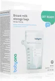 Пакеты для хранения грудного молока BabyOno Breast Milk Bag с безопасной застёжкой, 30 шт 180 мл — фото 1