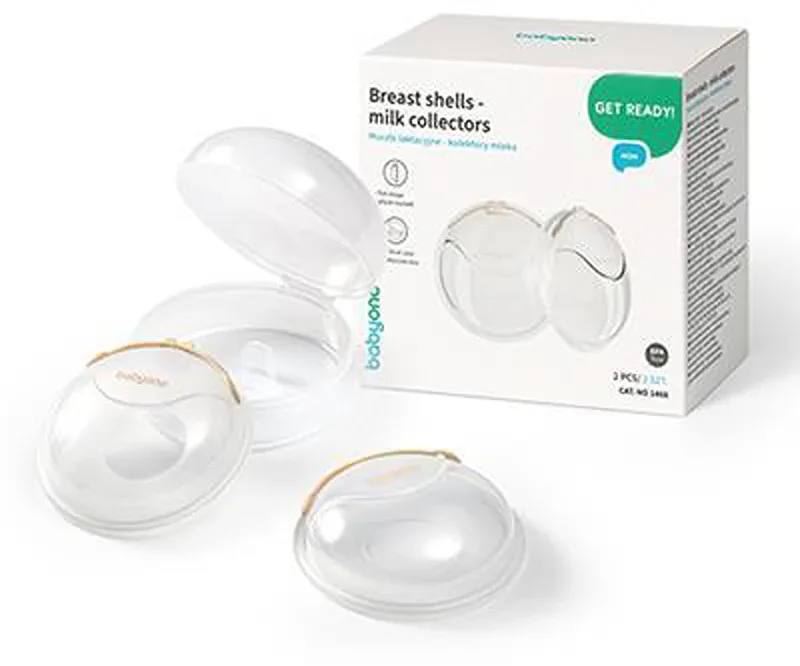 Коллектор для грудного молока BabyOno Get Ready Breast Milk Collector силиконовый, 2 шт. по 20 мл