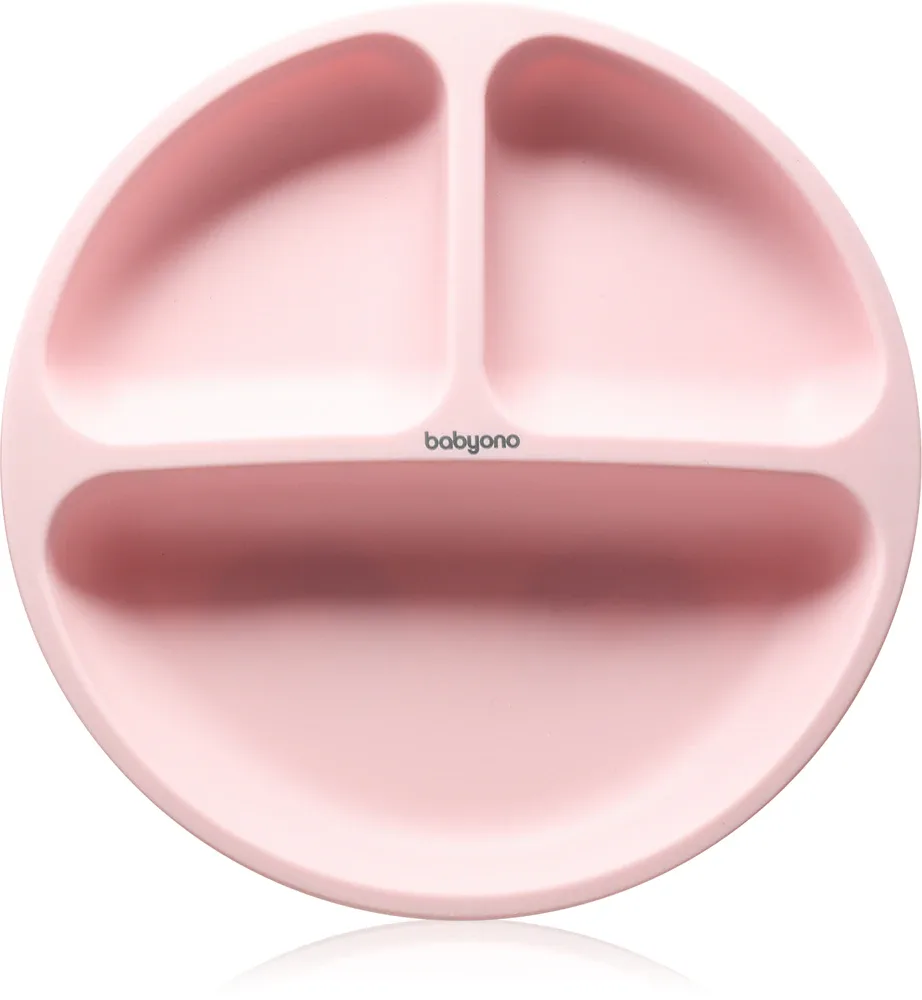 Тарелка для кормления BabyOno Siilicone Plate 6m+ силиконовая, нескользящая, 1 шт