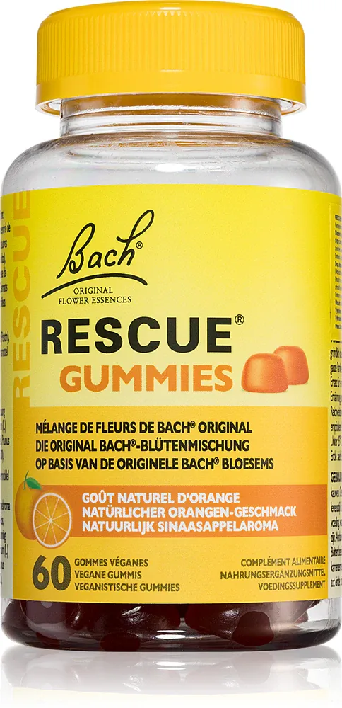 Bach® Flower Remedies RESCUE® Gummies - Жевательные пастилки Bach Flower Remedies RESCUE Gummies, биологически активная добавка, со вкусом апельсина, 176 г smak Orange, 176 г
