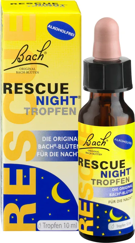 Bach® Flower Remedies RESCUE® Night Drops 10 мл - Капли Bach Flower Remedies RESCUE Night Drops, биологически активная добавка, для сна, 10 мл, 10 мл
