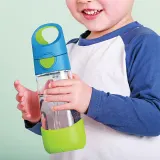 Бутылка детская b.box Bottle with Straw с трубочкой, треугольной формы, 450 мл — фото 6