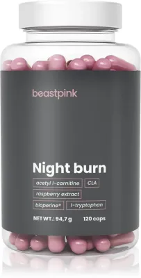 Добавка для поддержки обмена веществ BeastPink Night Burn в капсулах, для приёма на ночь, 94,7 г