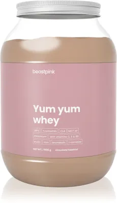 Сывороточный протеин BeastPink Yum Yum Whey для женщин, со вкусом шоколада и лесного ореха, 1000 г