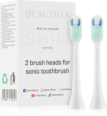 Сменные насадки для зубной щётки Beautifly White Smile Toothbrush Tips, 2 шт
