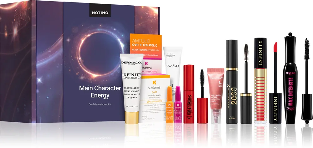 Набор косметики Beauty Box Notino Main Character Energy, для лица и волос, 8 средств