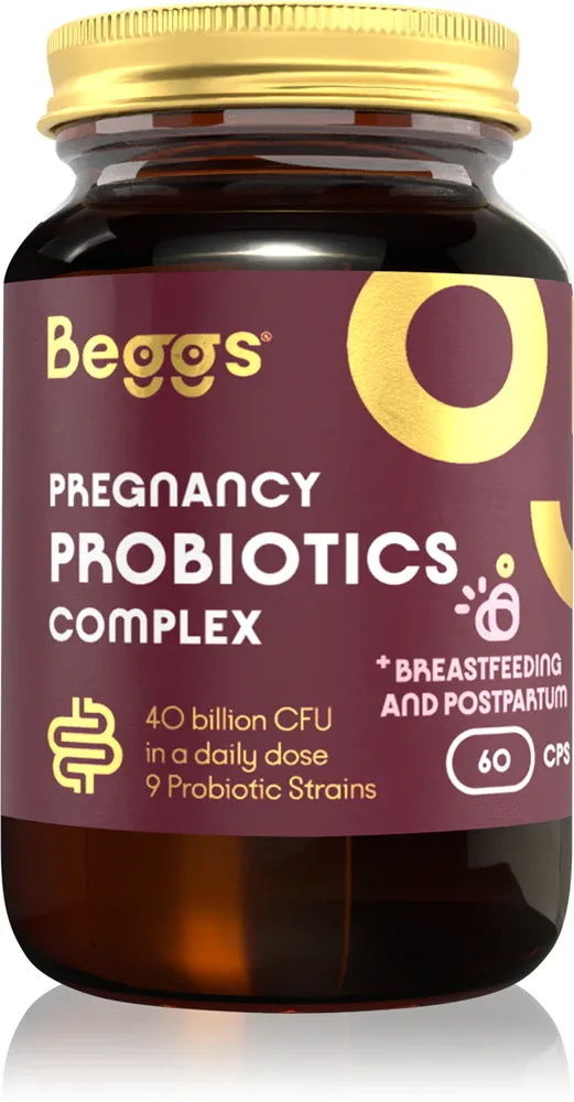 Добавка биологически активная Beggs Pregnancy Probiotics Complex пробиотики для беременных, 60 капсул w ciąży i karmiących piersią