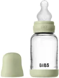 Бутылочка для кормления BIBS Baby Glass Bottle Silicone стеклянная, с силиконовой соской, 120 мл — фото 2