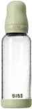 Бутылочка для кормления BIBS Baby Glass Bottle Silicone стеклянная, с силиконовой соской, 240 мл — фото 1