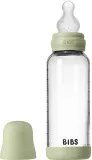Бутылочка для кормления BIBS Baby Glass Bottle Silicone стеклянная, с силиконовой соской, 240 мл — фото 2