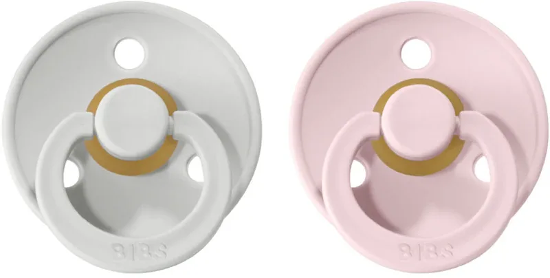 Пустышка BIBS Colour Natural Rubber Size 2: 6+ months из натурального каучука, для детей 6–18 месяцев, 2 шт