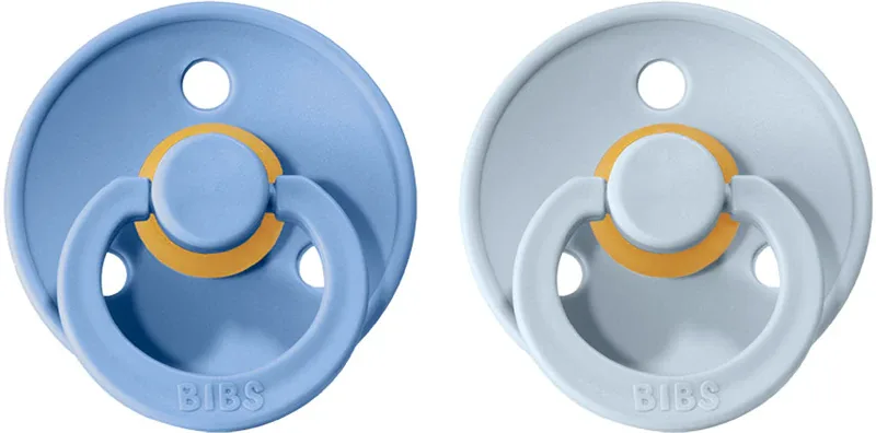 Пустышка BIBS Colour Natural Rubber Size 1: 0+ months из натурального каучука, для детей 0–6 месяцев, 2 шт